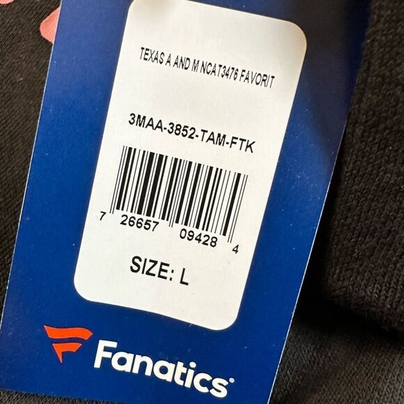 NWT Fanatics Unisex Black Graphic Hoodie Texas A&M Aggies - Size Large - Picture 5 of 6